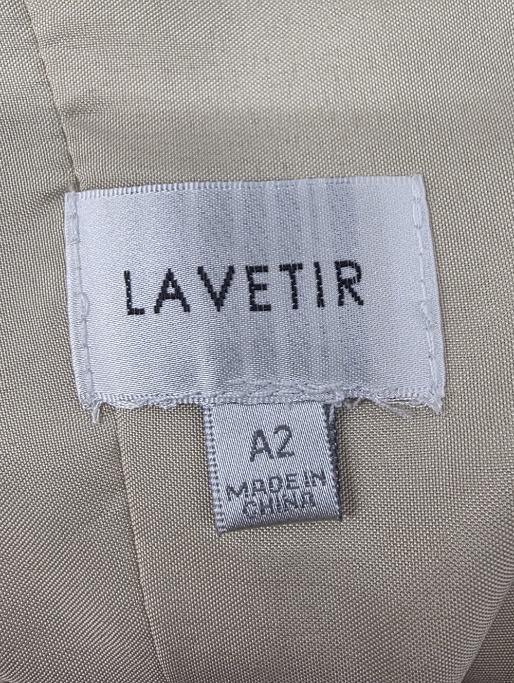 Lavetir Nude Beige Pleated Flutter Sleeve Formal Gown Side Slit Pockets NWT - Picture 16 of 16